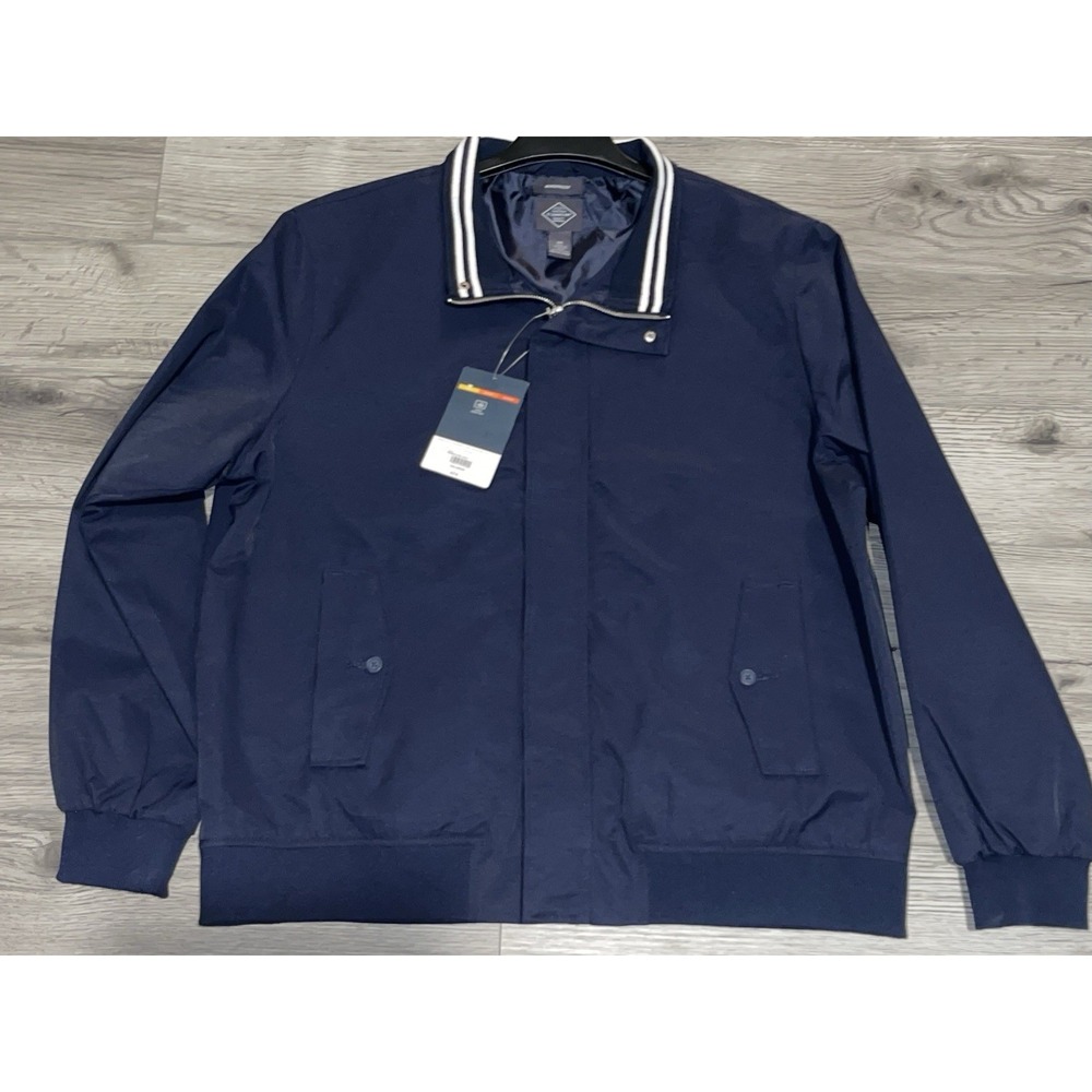 St. John's‎ Bay NWT Mens XXL Nylon & Polyester Wind Resistant Navy Jacket